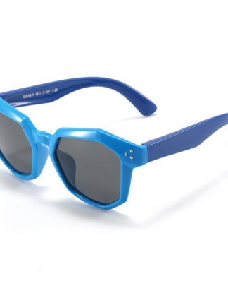 Купить Children's Polygonal Fashion Silicone Polarized Sunglasses for Kids Boy Personality Rice Nails Uv Protected Glass