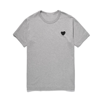 Купить Fashion Love Hearts T-shirt Peach Heart Men Women Round Neck Cotton Short-sleeved Solid Color Embroidery Heart Lovers Tee Top Hip Hop Shirt