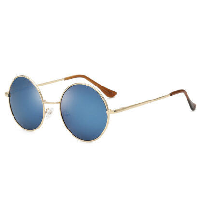 Купить Retro Small Round Sunglasses Men and Women 2021 Wholesales Colorful Reflective Sun Glasses Sunglasses