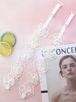Купить Moly Story Decorative Lace Flower Bra Straps Women Underwear Bra Intimate Accessories