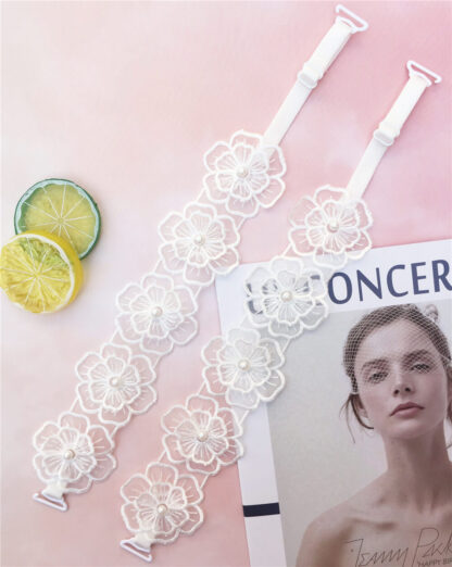 Купить Moly Story Decorative Lace Flower Bra Straps Women Underwear Bra Intimate Accessories