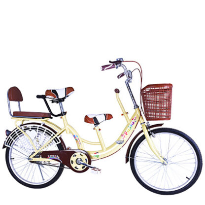 Купить 22-Inch Bike Mother And Child Bike Women's Mum & Kid Bicycle Can Bring 2 Children