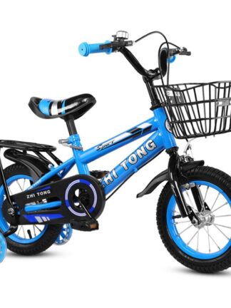 Купить 12/14/16 Inch Children Bicycle Boys Girls Toddler bikeAdjustable Height Kid Bicycle with Detachable Basket for 2-7 Years Old