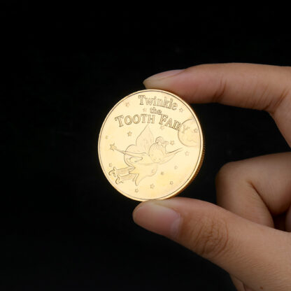 Купить 10pcs Non Magnetic Kids Tooth Change Growth Record Gift Collectible Decorative Coins Tooth Fairy Gold Plated Commemorative Coin