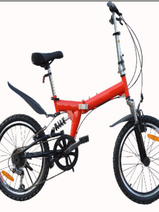Купить 20 Inch Mountain Folding High Carbon Steel Frame /Bilateral Folding Pedal/ 6 Grade Variable Speed Bicycle