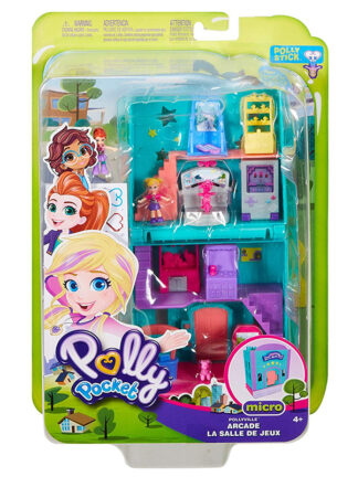 Купить Genuine Polly Pockets Dolls Mini Toy Scene Polly Arcade City Restaurant Accessories Girls Party House Dolls Toys for Kids Gift
