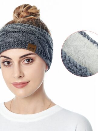 Купить Hairband Colorful Knitted Crochet Twist Headband Winter Ear Warmer Elastic Hair Band Wide Accessories