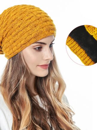 Купить Cool Design Men and Women keep Warm Knitted Weave Caps Colorful Thickened Ear Care Hats for Sale