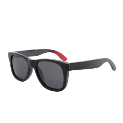 Купить Bamboo and Wood Glasses 2021 New Men's and Women's Fashion Skateboard Wood Polarized Sunglasses UV400 Can Be Customized