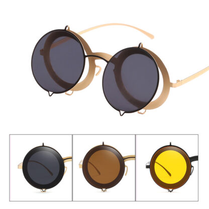 Купить sun glasses women mens pc lens metal frame 2021 arrival round frame metal retro sunglasses