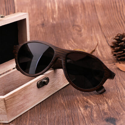 Купить New Bamboo and Wood Glasses Polarized Sunglasses Men and Women 2021 Riding European and American Fashion Sun Glasses Can Be Customized