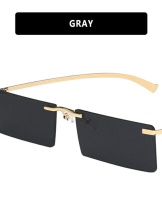 Купить Sun Glasses Sunglasses Small Size Square Rimless Sunglasses for Women Frame Unisex Luxury Eyewear for Summer Outdoor Traveling