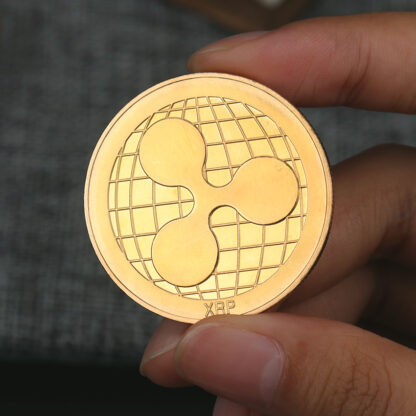 Купить 10pcs Non Magnetic Craft Ripple Coin XRP Commemorative Plated Art Collection Coin Decorate Souvenirs