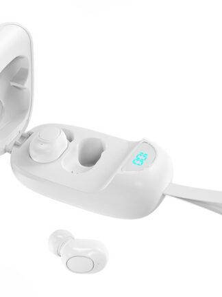 Купить Portable phone earphones bluetooth headset 5.0 true Wireless Noise reduction Heavy bass panoramic high sound quality waterproof display battery power