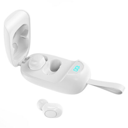 Купить Portable phone earphones bluetooth headset 5.0 true Wireless Noise reduction Heavy bass panoramic high sound quality waterproof display battery power