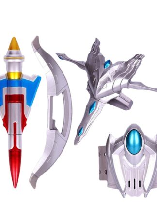 Купить Bandai Original Ultraman Geed Transfiguration Zero Beyond Weapon Set Lance Ice Axe Bracelet Head Dart Anime Action Figure Toys