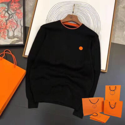 Купить Unisex Sweaters Wool With Budge Letters Fashion Sweatshirts Knits Long Sleeevs Outwears Warm Tops Man Sweater Orange