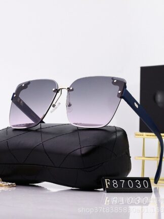 Купить 2022 New Lady Oversize Rimless Square Sunglasses Women Brand Fashion Gradient Sun Glasses Female UV400