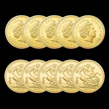 Купить 5pcs Non Magnetic Crafts 2013 Elizabeth II CollectionCommemorative Gold Plated Coins For Business Gifts Creative Gift