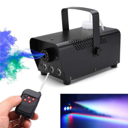 Купить LED Stage Fog Machine stage lighting disco colorful smoke machine mini LED remote fogger ejector dj Christmas party