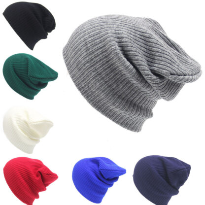 Купить Handmade Men and Women Winter Kep Warm Knitted Beanies Hat 6 Color Gorros Brand Beanie Skull Caps Bonnet