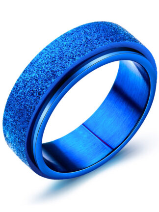 Купить Handmade Simple Men Women Rainbow Color Stainless Steel Ring Size 7/8/9/10