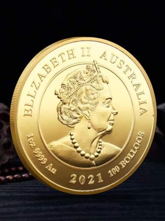 Купить 10pcs Non Magnetic Craft Ellzabeth II Australia Silver Plated Horse Gold Souvenir Coin