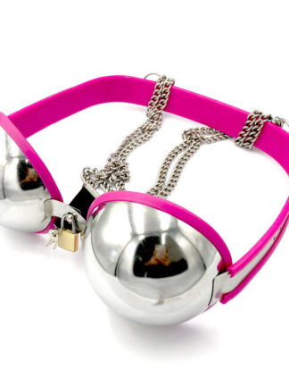 Купить 2022 recommended purchase Chastity Stainless Steel Bra Breast Bondage Limit for Belt Bdsm Products