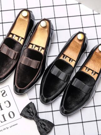 Купить Men Shoes Loafer Solid 2021 New Shallow PU Leather Casual Business Shoes Fashion Dress Classic Comfortable Spring Autumn Slip on DH643