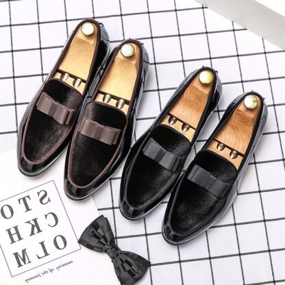 Купить Men Shoes Loafer Solid 2021 New Shallow PU Leather Casual Business Shoes Fashion Dress Classic Comfortable Spring Autumn Slip on DH643