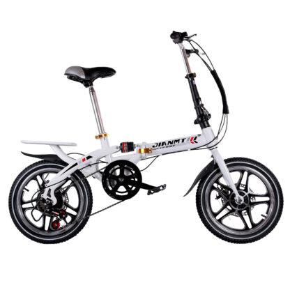 Купить 14 or 16 inch Fold able Ultra-lightweight Kids Bike Children Variable Speed Dual Brake Folding Bicycle For Student