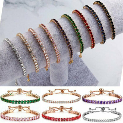Купить Classic Design Tennis Chain Bracelet Multicolor Crystal Bracelets Jewelry for Women Gift Wholesale
