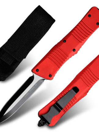 Купить MT M390 Steel Automatic Knife Military Tactical Camping Tool Hunting Self Defense Survival Combat Knife Red Aviation Aluminum Handle OTF Manual EDC Fishing Knives