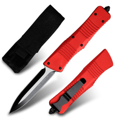 Купить MT M390 Steel Automatic Knife Military Tactical Camping Tool Hunting Self Defense Survival Combat Knife Red Aviation Aluminum Handle OTF Manual EDC Fishing Knives