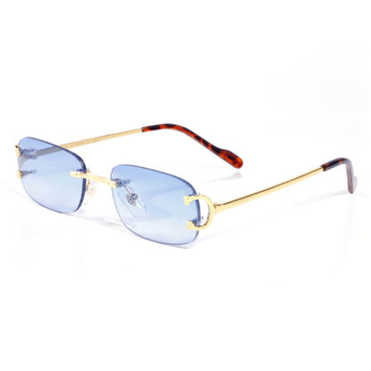 Купить Blue Designer Sunglasses for Men Women Polarized Striped Glasses Square Frame Retro Sunglass Womens Mens Versatile Sport Eyeglasses UV400 Accessories Lunettes