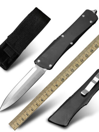 Купить Military Tactical Front Automatic Knives Survival Combat Double Action Knife Camping Outdoor Hunting Skinning Blade Knife Multi-purpose Pocket Folding EDC Tools