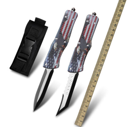 Купить US OEM Military Survival Tactical Knife Front Automatic Knives D2 Steel OTF Camping Outdoor Hunting Knife Skinning Fixed Blade Pocket Combat EDC Tool Knifes