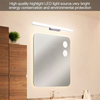 Купить 7W 40CM New and intelligent lamp Bathroom Light Bar Silver White Light high brightness Lights Top-grade material Lighting