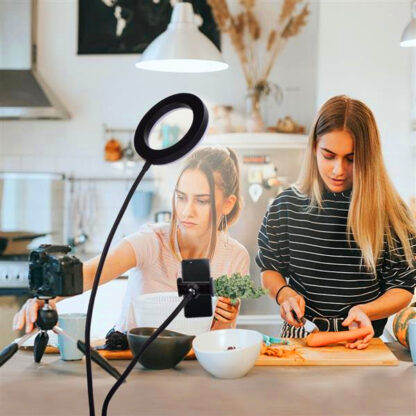 Купить high quality 6 inch Live Fill Lights Desktop Clip Light White Light Usb Connection Dimmable Selfie Ring Light with Phone Holder