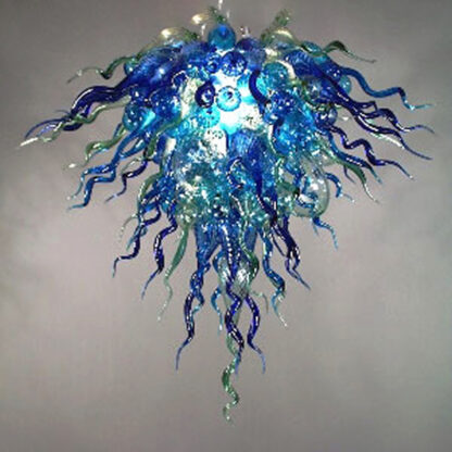 Купить Modern Blue Pendant Lamp Art Light Fixture Chandeliers Hand Blown Glass Chandelier Lighting Italian Ceiling Lights