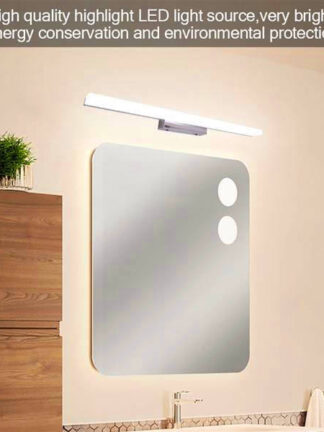 Купить New Design 12W 80CM New and intelligent lamp Bathroom Light Bar Silver White Light high brightness Lights Top-grade material Lighting