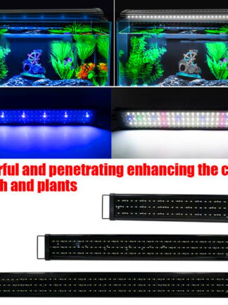 Купить New Design 20W 129LED Full Spectrum Water Grass Lamp 35.43inch Black Top-grade material lighting (Suitable For 35.43-43.3inch Long Aquarium)