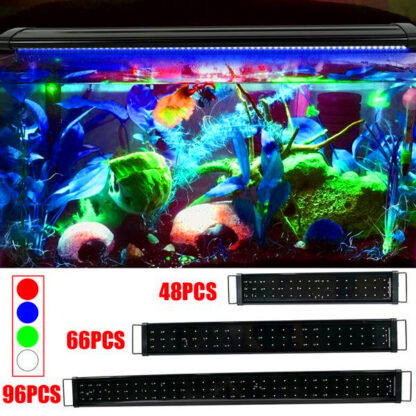 Купить 18W 66LED Full Spectrum Sea Coral Lamp light 35.43inch Black long-lasting brightness (Suitable For 35.43-43.3inch Long Aquarium)