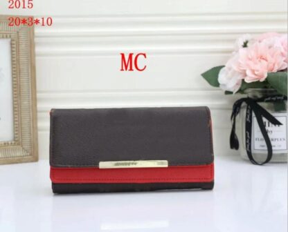 Купить red handbags wallet Women's Flip Zipper Bag Female flower Wallets Purse Fashion Card Holder Pocket Long Women pures with box