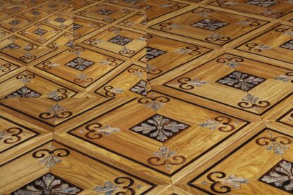 Купить Shell Marquetry wood floor Kosso Parquet carpet cleaning household home decoration art medallion inalid flooring interior wallpaper tiles