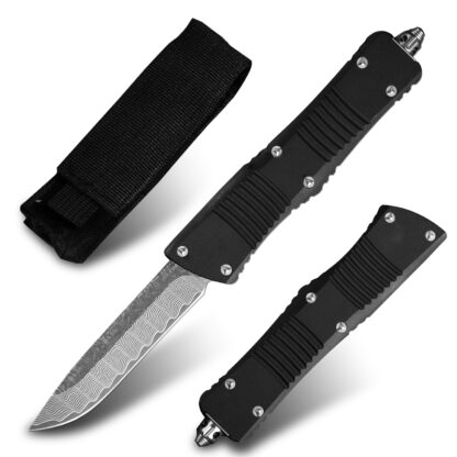Купить MT Tactical Combat Automatic Knife Forged Damascus Steel Blade Camping Hunting Knife OTF Pocket Survival EDC Self Defense Tool Field Fishing Knives OEM Gear