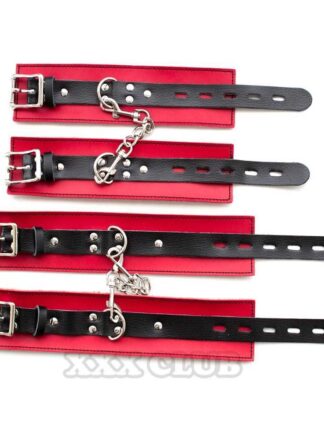 Купить 2022 adultshop Thierry Fetish Bondage Restraints Products real Leather Wrist Ankle Cuff for Adult Games