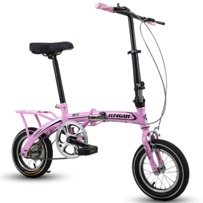 Купить 12/14/16 Inch Folding Mini Adult Children Student Men And Women Variable Speed Disc Brake Small Wheel Bicycle