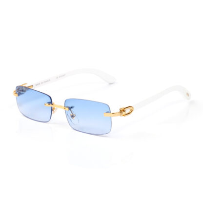 Купить Lunettes Designer Sunglasses for Men Women Sunglass Black Blue Clear Lenses Sports Rimless Carti Buffalo Horn Glasses Fashion Eyeglass Woman Gold Wood Eyeglasses