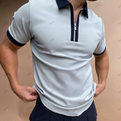 Купить luxury mens polo shirts short sleeve with printing Fashion slim fit embroidery T Shirts Trendy Tees POLOS Tops Summer Casual Breathable male Clothing European size